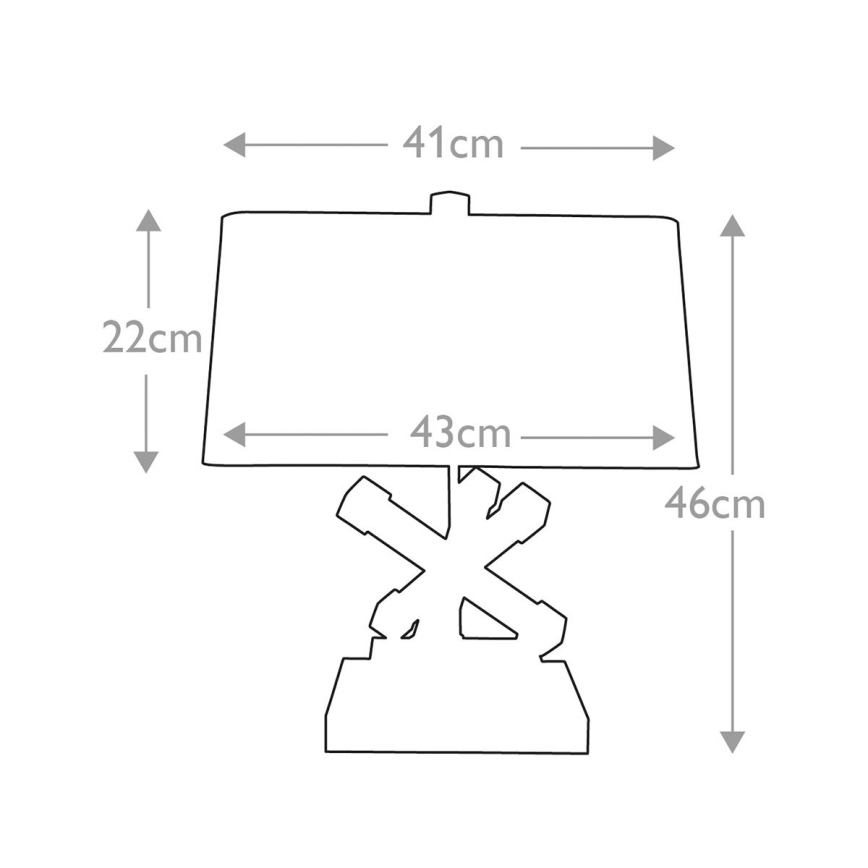 Elstead - Eπιτραπέζιο φωτιστικό JACKSON SQUARE 1xE27/60W/230V