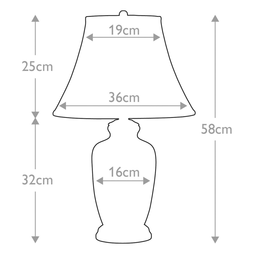 Elstead - Eπιτραπέζιο φωτιστικό GOLDTHISTLE 1xE27/60W/230V