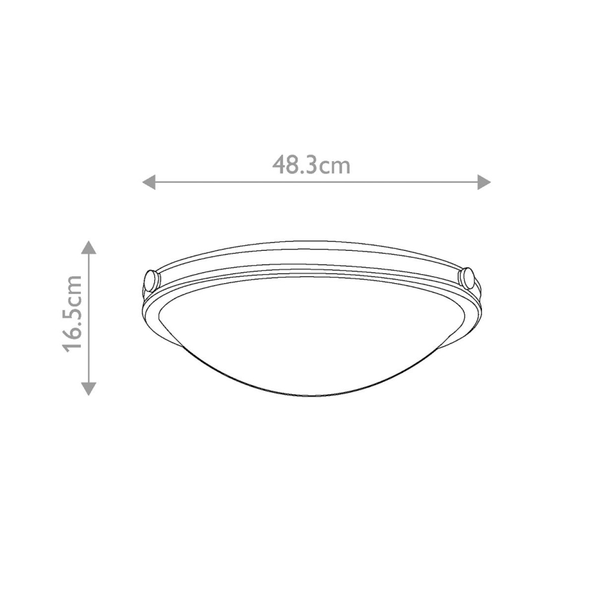 Elstead HK-COLLIER-F-M - Φωτιστικό οροφής COLLIER 3xE27/60W/230V