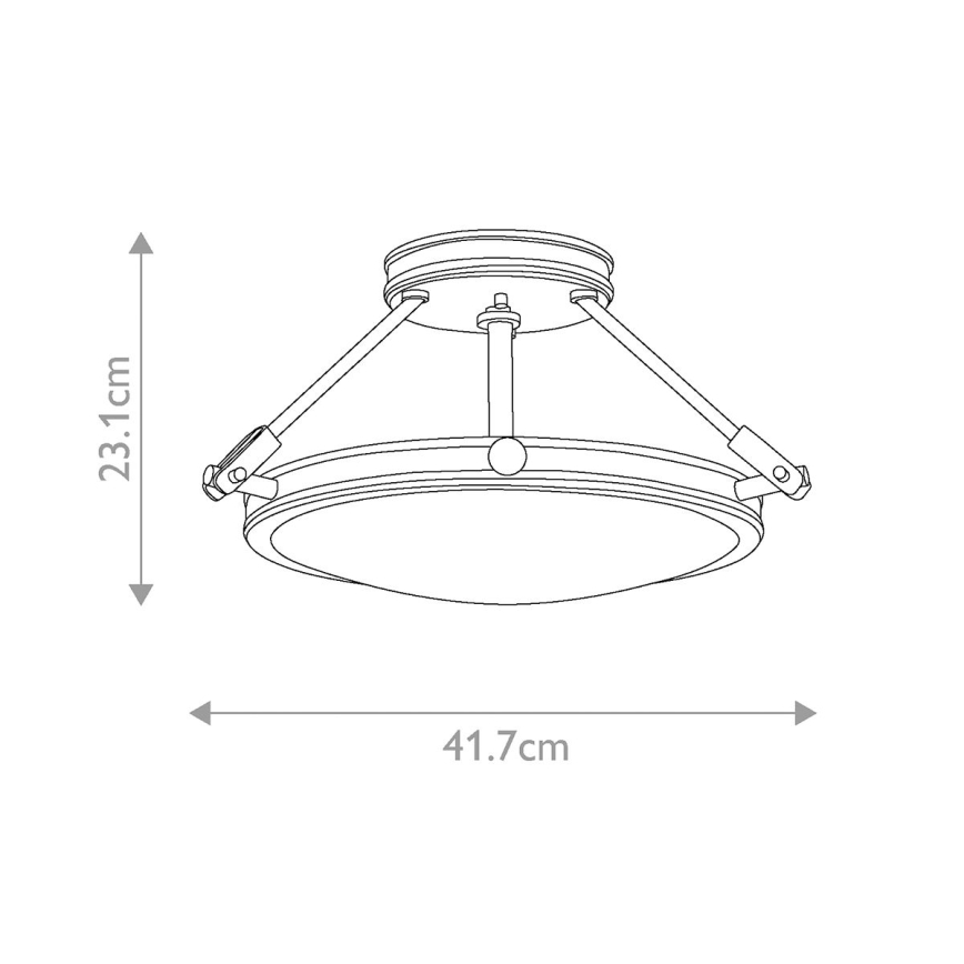 Elstead HK-COLLIER-SF-S - Πλαφονιέρα οροφής COLLIER 3xE14/60W/230V