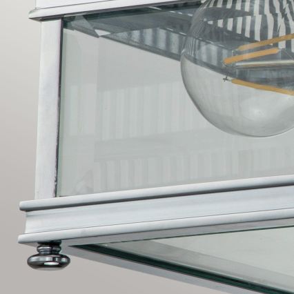 Elstead - Εξωτερικό φωτιστικό οροφής HOLBORN 2xE27/60W/230V IP44 γυαλιστερό χρώμιο