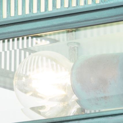 Elstead - Εξωτερικό φωτιστικό οροφής HOLBORN 2xE27/60W/230V IP44 τιρκουάζ