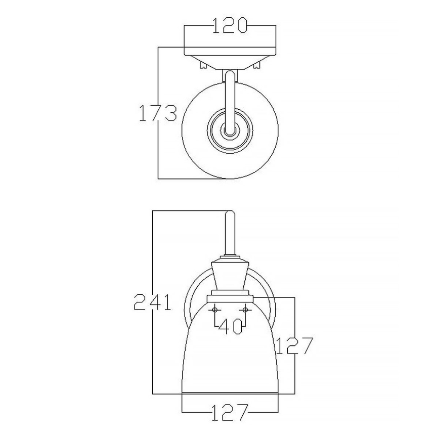 Elstead KL-CORA1-BATH - LED Επιτοίχιο φωτιστικό μπάνιου CORA 1xG9/3W/230V IP44