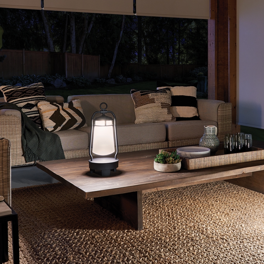 Elstead - Εξωτερικό φωτιστικό με ηχείο LYNDON 3W/230V IP44 8800 mAh