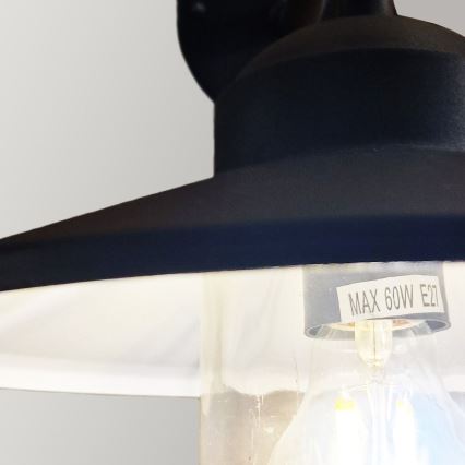 Elstead - Φωτιστικό εξωτερικού χώρου KLAMPENBORG 1xE27/60W/230V IP44 μαύρο