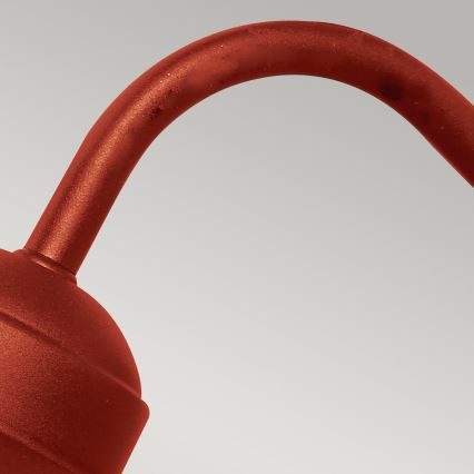 Elstead - Εξωτερικό επιτοίχιο φωτιστικό KLAMPENBORG 1xE27/60W/230V IP44 κόκκινο