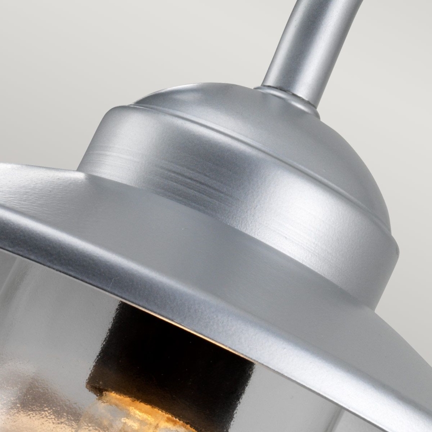 Elstead - Εξωτερικό επιτοίχιο φωτιστικό KLAMPENBORG 1xE27/60W/230V IP44, ματ χρώμιο