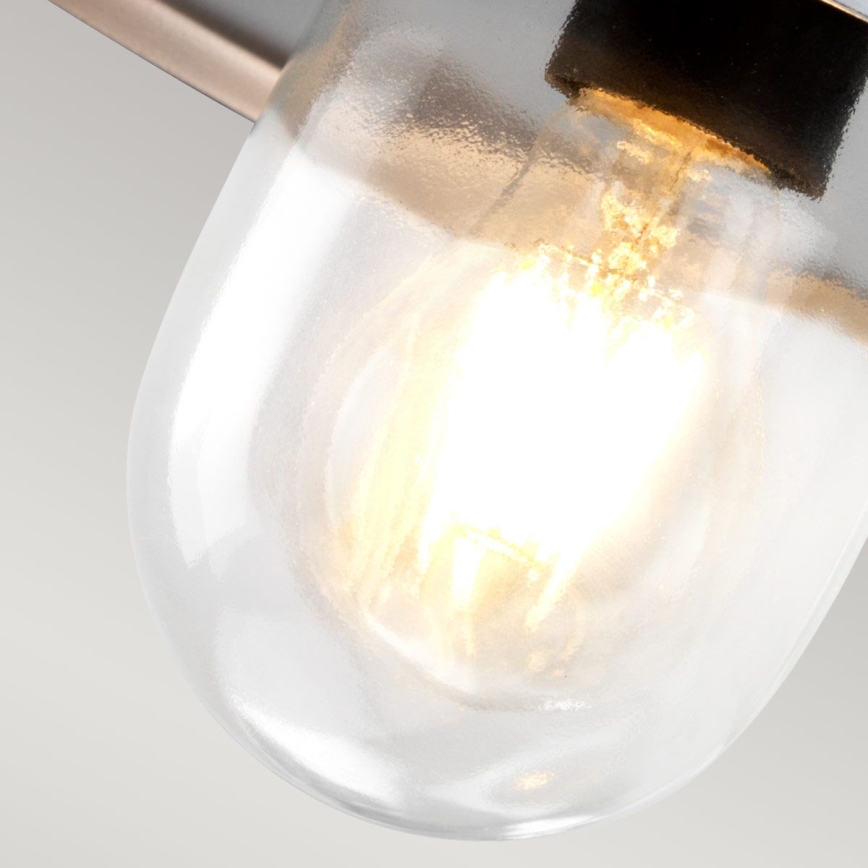 Elstead - Εξωτερικό επιτοίχιο φωτιστικό KLAMPENBORG 1xE27/60W/230V IP44, ματ χρώμιο