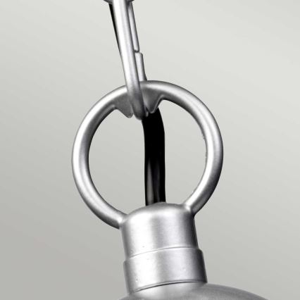 Elstead - Εξωτερικός πολυέλαιος με αλυσίδα KLAMPENBORG 1xE27/60W/230V IP44 ματ χρώμιο