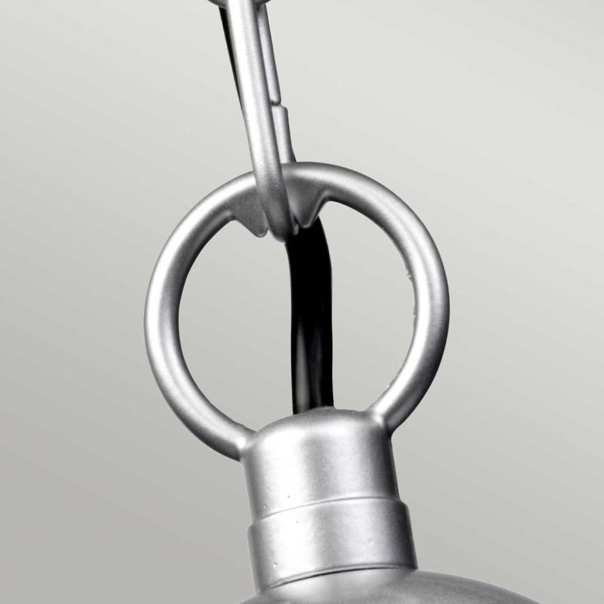 Elstead - Εξωτερικός πολυέλαιος με αλυσίδα KLAMPENBORG 1xE27/60W/230V IP44 ματ χρώμιο