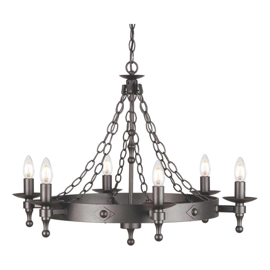 Elstead - Κρεμαστό φωτιστικό οροφής WARWICK 6xE14/60W/230V