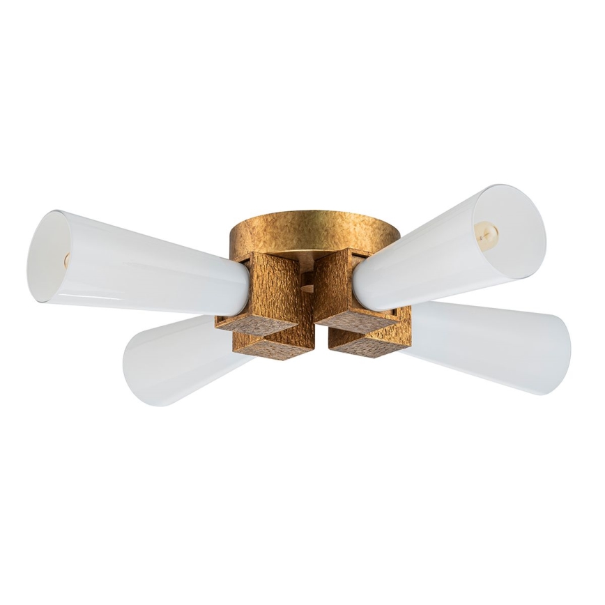 Elstead - Φωτιστικό οροφής σε ράβδο KRISTY 4xE27/40W/230V, χάλκινο