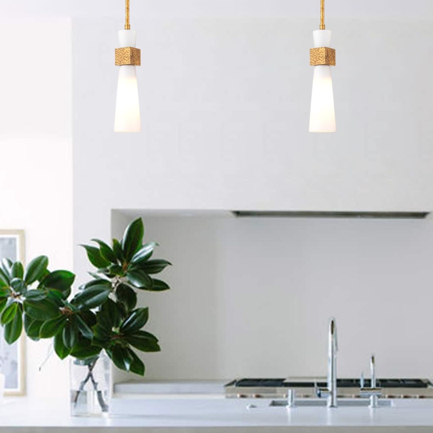 Elstead - Κρεμαστό φωτιστικό με ράβδο KRISTY 1xE27/40W/230V Ø 15,2 cm χάλκινο