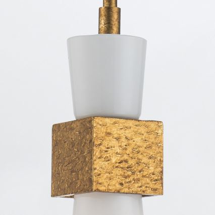 Elstead - Κρεμαστό φωτιστικό με ράβδο KRISTY 1xE27/40W/230V Ø 15,2 cm χάλκινο