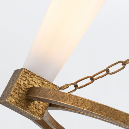 Elstead - Πολυέλαιος σε ράβδο KRISTY 4xE27/40W/230V χάλκινος