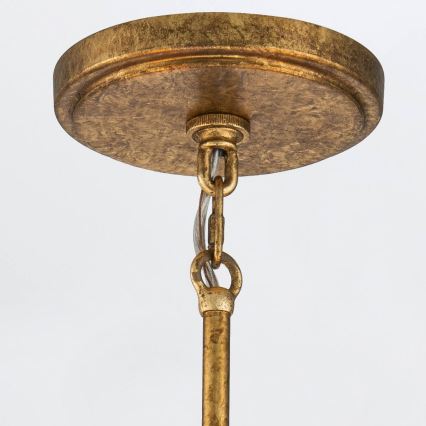 Elstead - Πολυέλαιος με ράβδο KRISTY 5xE27/40W/230V, χάλκινο