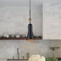 Elstead - Κρεμαστό φωτιστικό οροφής ETOILE 1xE27/60W/230V διάμετρος 17,8 cm μαύρο
