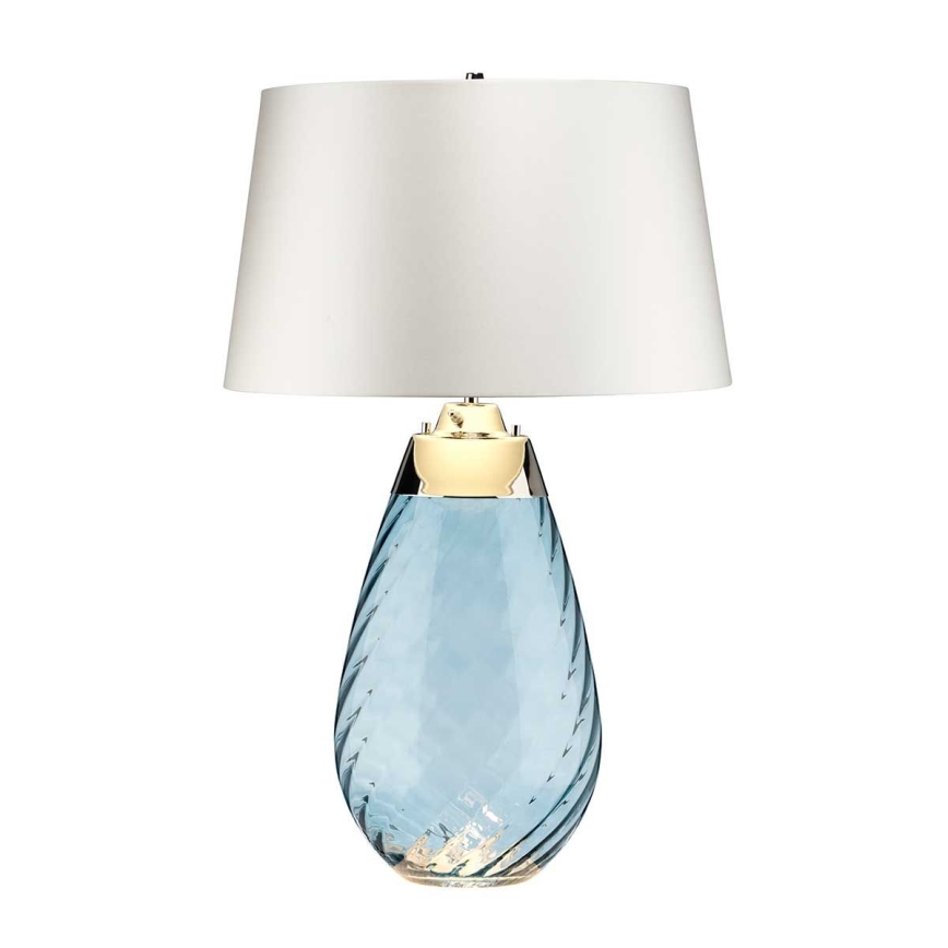 Elstead - Επιτραπέζιο φωτιστικό LED LENA 1xE27/40W/230V + 1xGU10/7W 74 cm μπλε/λευκό