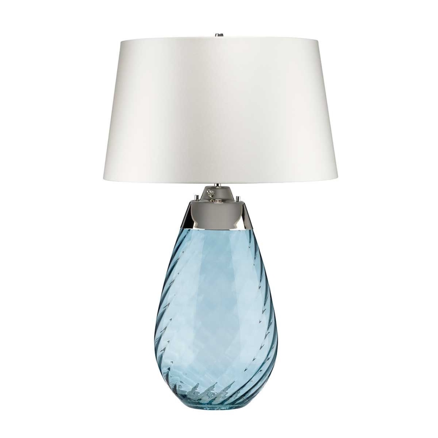 Elstead - Επιτραπέζιο φωτιστικό LED LENA 1xE27/40W/230V + 1xGU10/7W 74 cm μπλε/λευκό