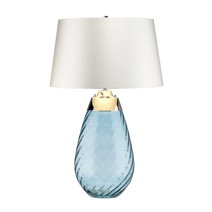 Elstead - Επιτραπέζιο φωτιστικό LED LENA 1xE27/40W/230V + 1xGU10/7W 74 cm μπλε/λευκό