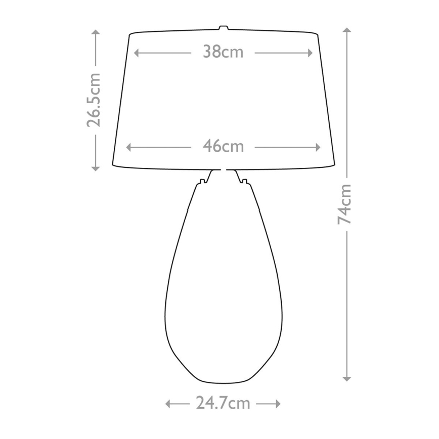Elstead - Επιτραπέζιο φωτιστικό LED LENA 1xE27/40W/230V + 1xGU10/7W 74 cm μπλε/λευκό