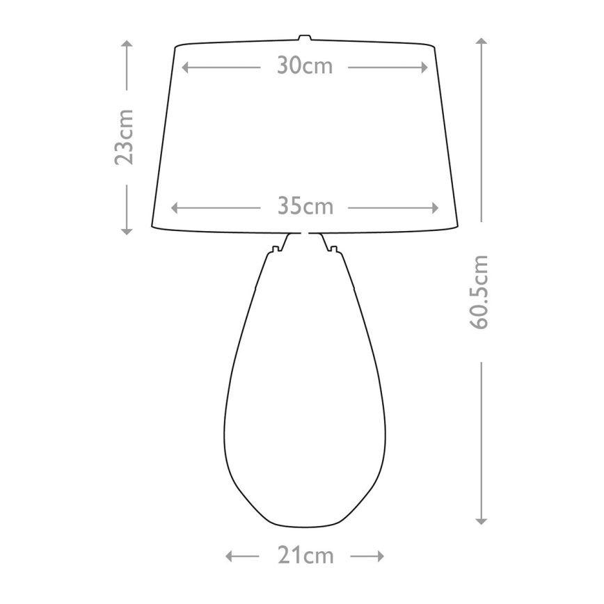 Elstead - Επιτραπέζιο φωτιστικό LED LENA 1xE27/60W/230V + 1xGU10/7W 60,5cm μπλε/λευκό