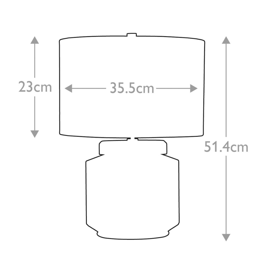Elstead - Eπιτραπέζιο φωτιστικό LUGA 1xE27/60W/230V
