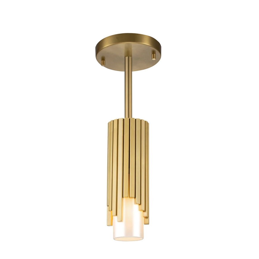 Elstead - Κρεμαστό φωτιστικό σε ράβδο MARVELE 1xE14/40W/230V χρυσό