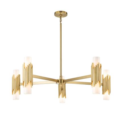 Elstead - Φωτιστικό οροφής σε ράβδο MARVELE 10xE14/40W/230V χρυσό