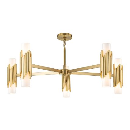 Elstead - Φωτιστικό οροφής σε ράβδο MARVELE 10xE14/40W/230V χρυσό