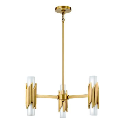 Elstead - Πολυέλαιος με ράβδο MARVELE 6xE14/40W/230V χρυσός