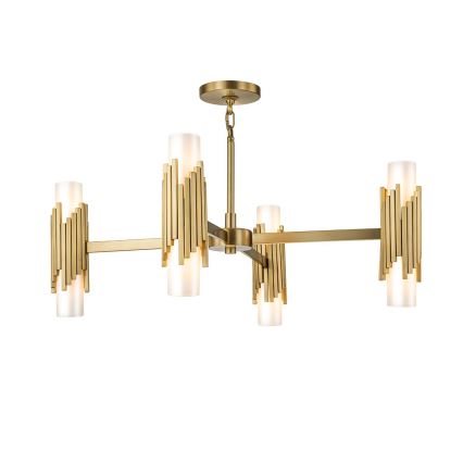 Elstead - Πολυέλαιος σε ράβδο MARVELE 8xE14/40W/230V χρυσός