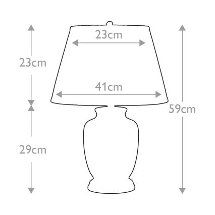 Elstead - Eπιτραπέζιο φωτιστικό MORRIS 1xE27/60W/230V
