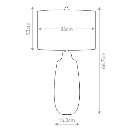 Elstead - Eπιτραπέζιο φωτιστικό NEWHAM 1xE27/60W/230V