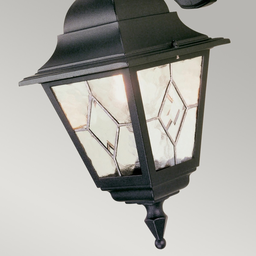 Elstead NR2-BLK - Επιτοίχιο φωτιστικό εξωτερικού χώρου NORFOLK 1xE27/100W/230V IP43