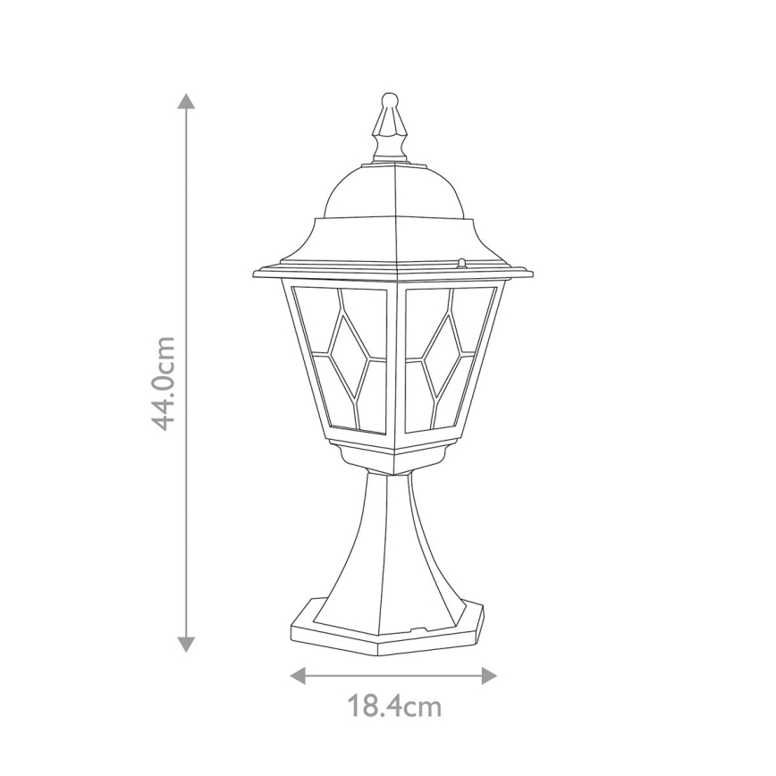 Elstead NR3-BLK - Φωτιστικό εξωτερικού χώρου NORFOLK 1xE27/100W/230V IP43