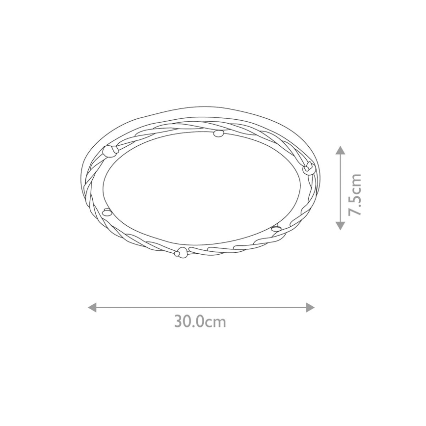 Elstead - Φωτιστικό οροφής PEMBROKE 1xE27/60W/230V ορείχαλκος