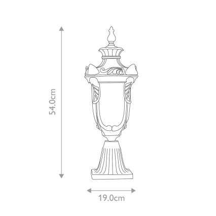 Elstead - Εξωτερικό φωτιστικό PHILADELPHIA 1xE27/60W/230V IP44 μπρονζέ
