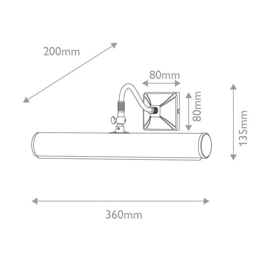 Elstead - Φωτιστικό για πίνακες PICTURE LIGHT 2xE14/40W/230V χρυσό