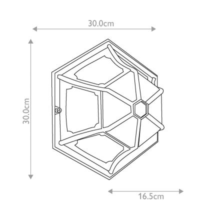 Elstead - Φωτιστικό οροφής εξωτερικού χώρου PARISH 1xE27/60W/230V IP44