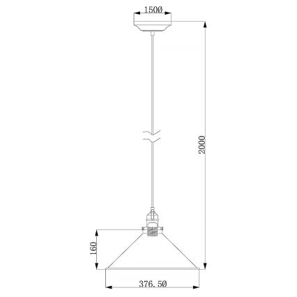 Elstead - Κρεμαστό φωτιστικό οροφής PROVENCE 1xE27/60W/230V χρυσό