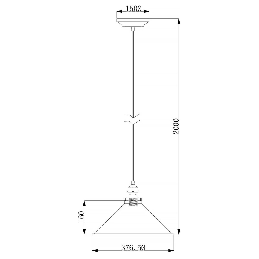 Elstead - Κρεμαστό φωτιστικό οροφής PROVENCE 1xE27/60W/230V χρυσό