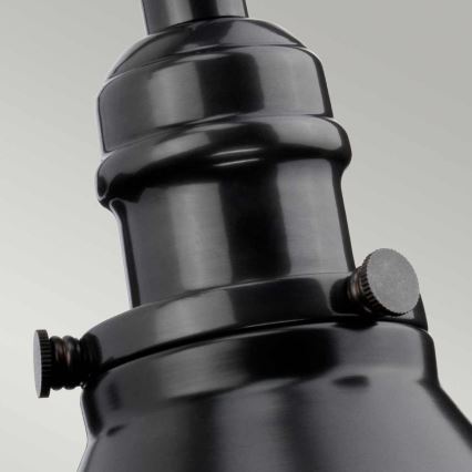 Elstead - Φωτιστικό τοίχου PROVENCE 1xE27/60W/230V μαύρο