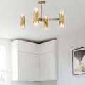 Elstead - Πολυέλαιος σε ράβδο MARVELE 8xE14/40W/230V χρυσός