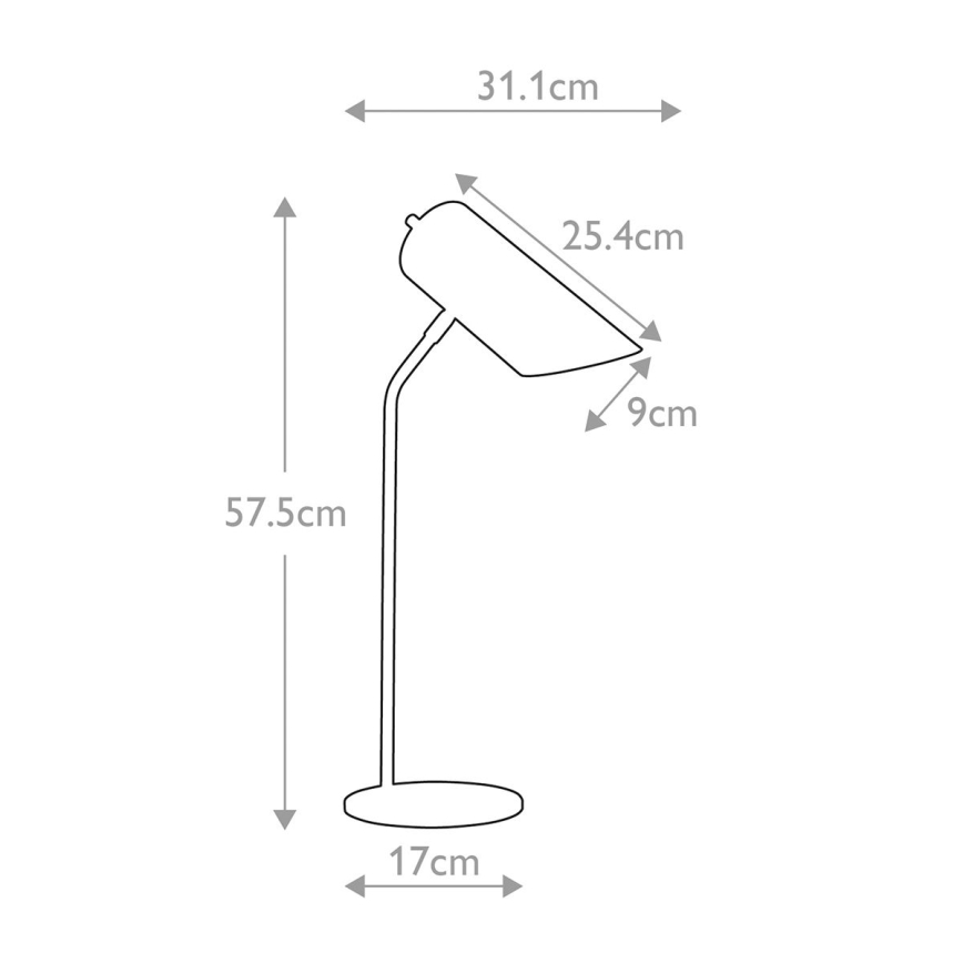 Elstead QUINTO-TL-WAB - Επιτραπέζια λάμπα QUINTO 1xE27/8W/230V λευκό