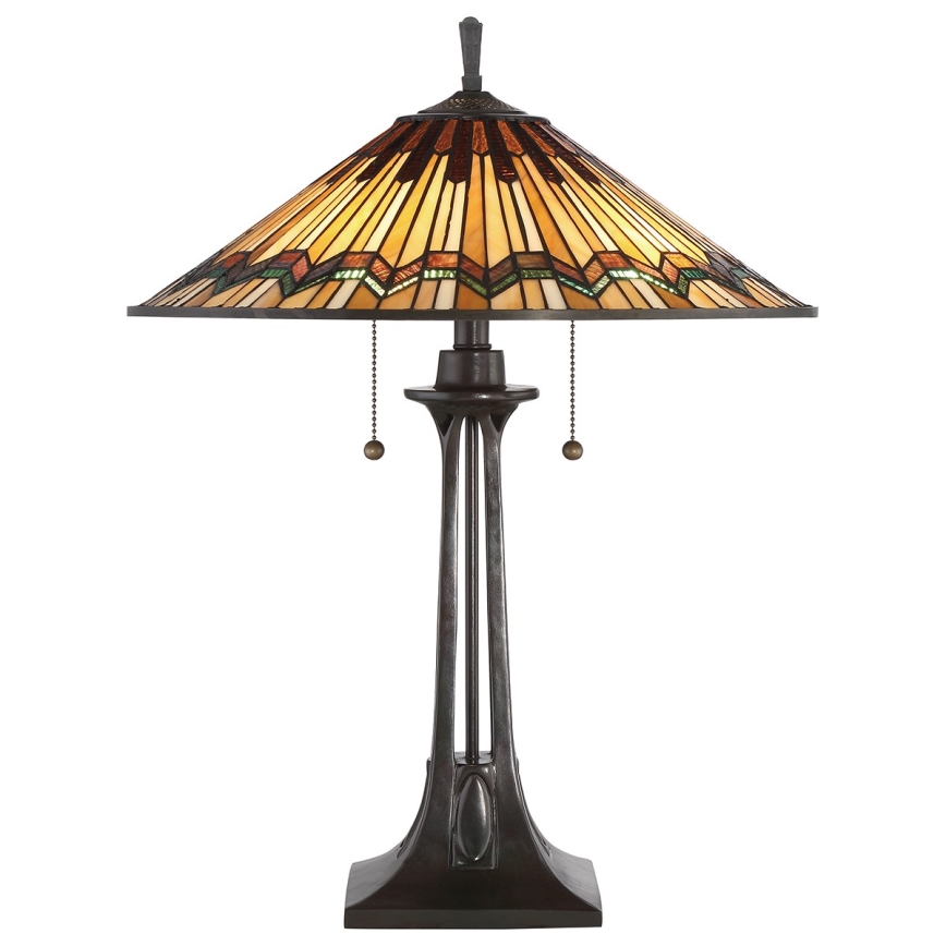 Elstead QZ-ALCOTT-TL - Επιτραπέζιο φωτιστικό ALCOTT 2xE27/60W/230V