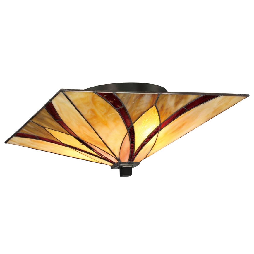 Elstead - Φωτιστικό οροφής Tiffany ASHEVILLE 2xE27/60W/230V