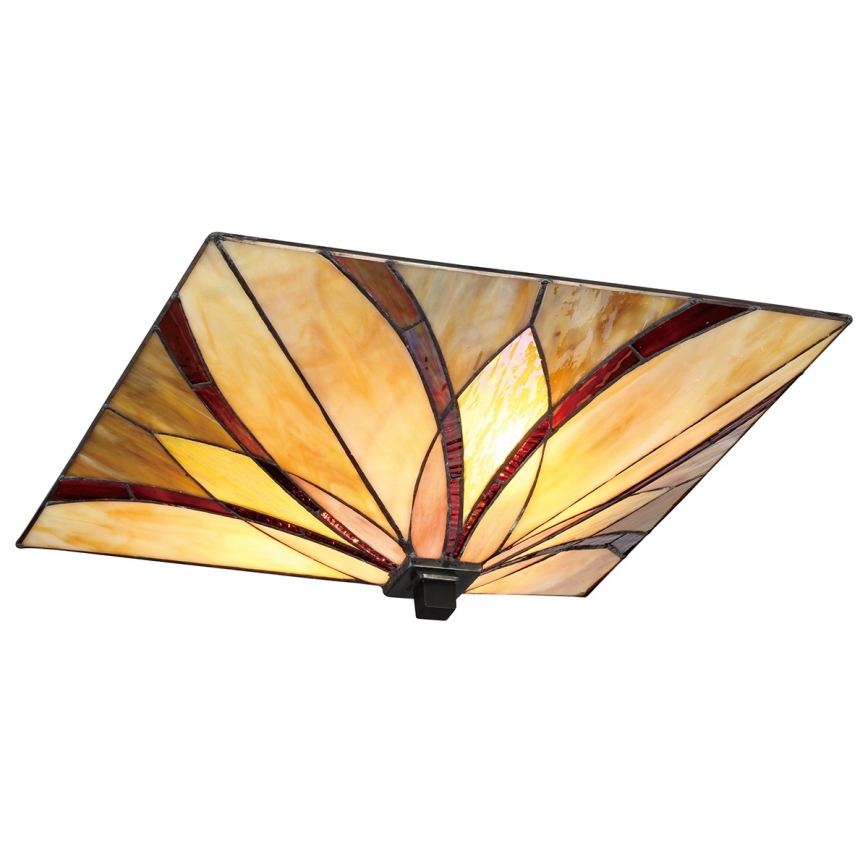 Elstead - Φωτιστικό οροφής Tiffany ASHEVILLE 2xE27/60W/230V