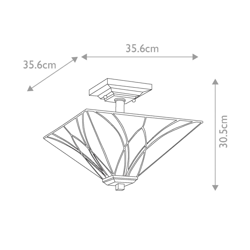 Elstead - Φωτιστικό οροφής Tiffany ASHEVILLE 2xE27/100W/230V