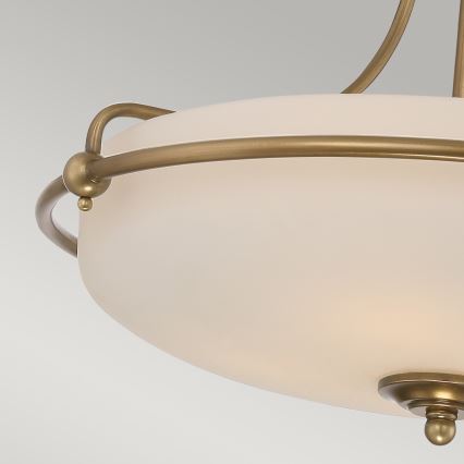 Elstead - Πλαφονιέρα οροφής GRIFFIN 4xE27/100W/230V ορείχαλκος